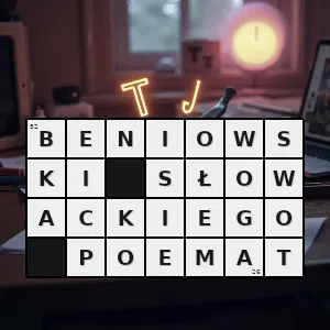 Rozwiązanie krzyżówki: na przykład - „beniowski” słowackiego” poemat | hasła, synonimy i podpowiedzi Hasło krzyżówkowe na przykład - „beniowski” słowackiego” poemat – rozwiązanie, synonimy, podpowiedzi i definicje krzyżówkowe